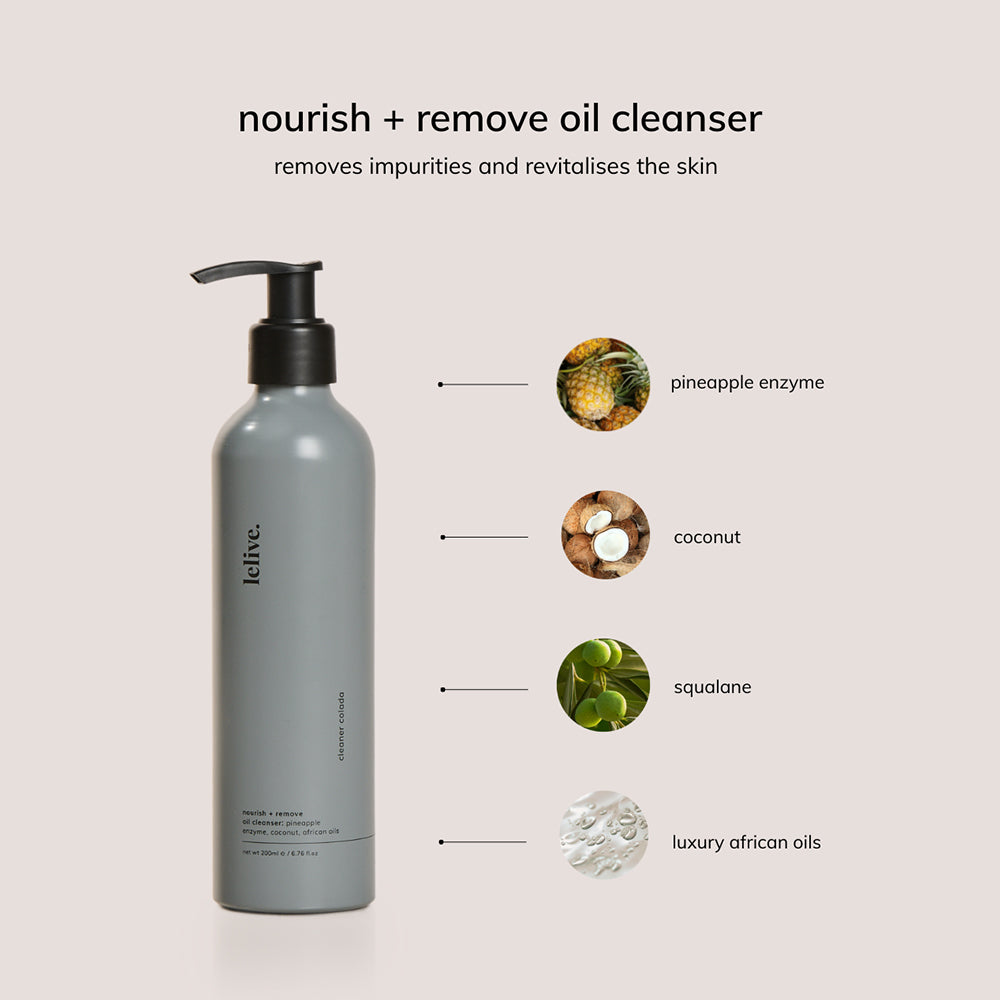 cleaner colada | nourish + remove oil cleanser