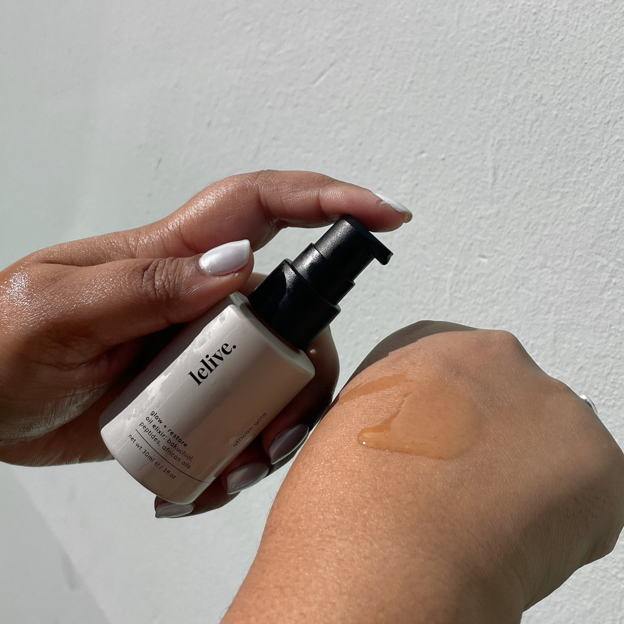 african gold | glow + restore oil elixir │ lelive Africa | lelive.