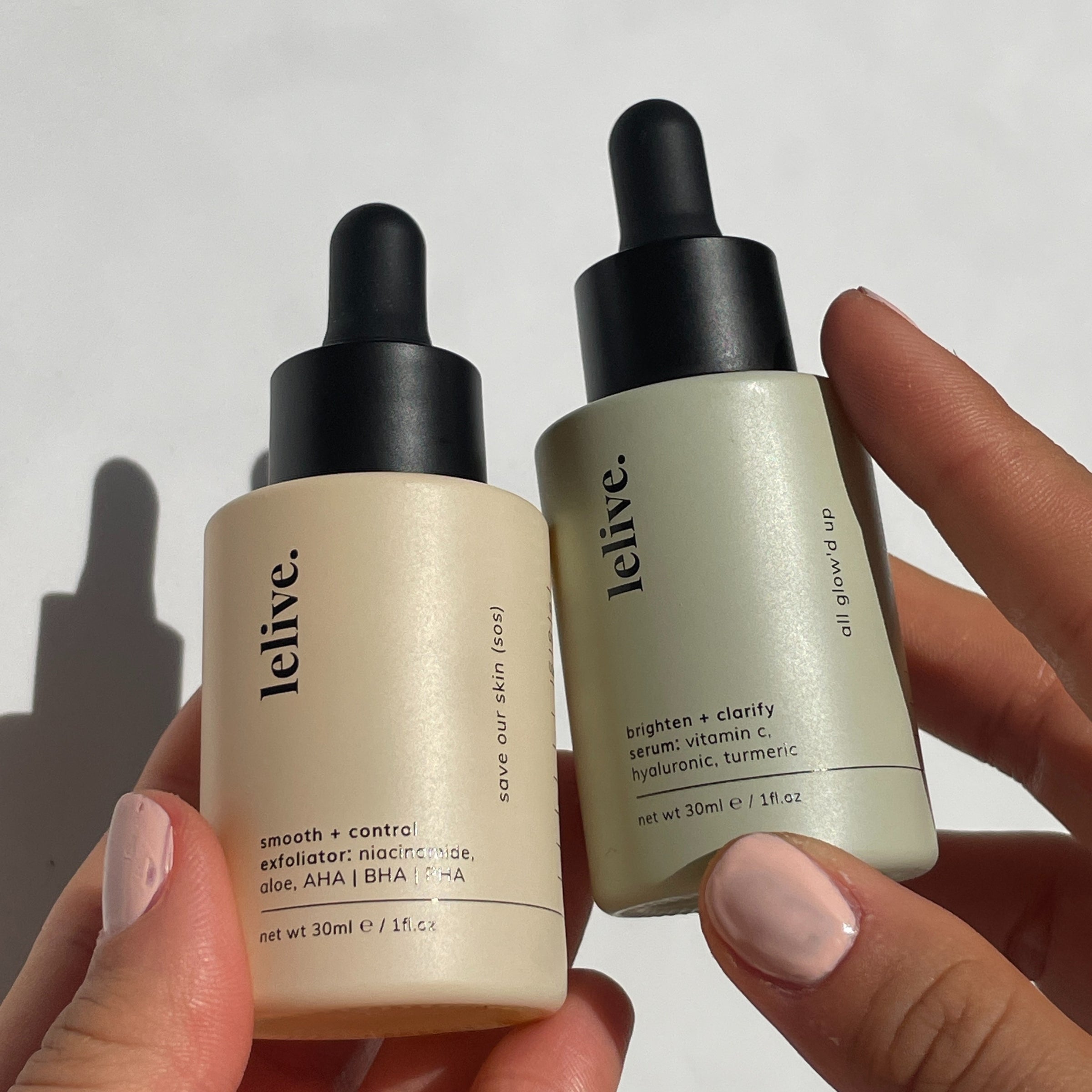 am + pm serum kit | clarify, brighten + exfoliate