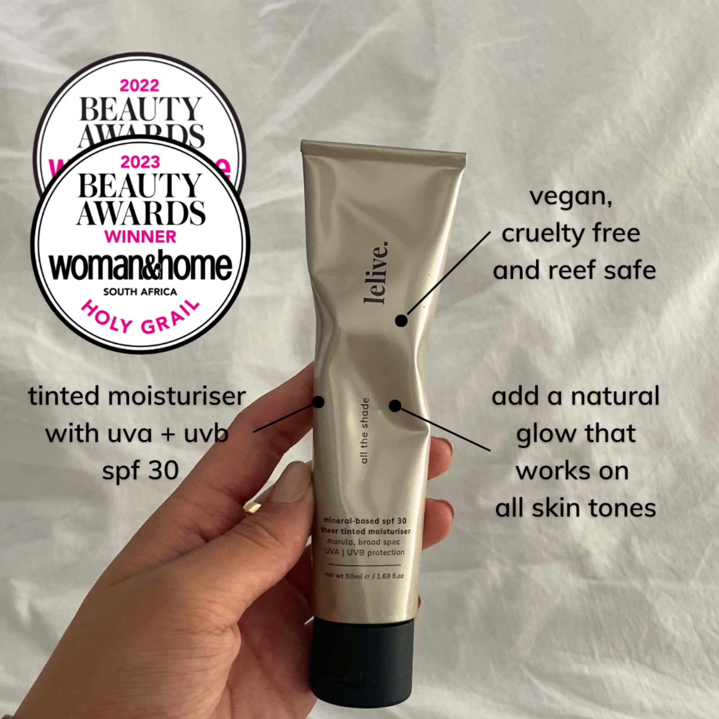 all the shade | spf 30 sheer-tinted moisturiser